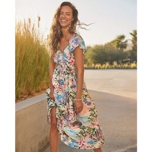 NWT Tommy Bahama Floral Vacation Midi Dress Size Small